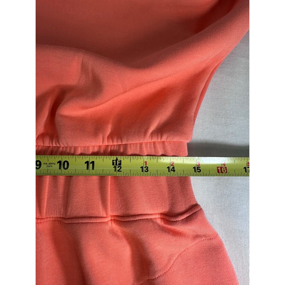 SPANX Womens sz M AirEssentials Cinched Mini Dress Coral Bright Scuba Athleisure - Picture 7 of 9